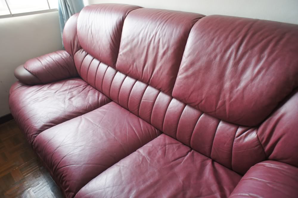 Our Preloved For Sale 3+2+1 Leather Sofa